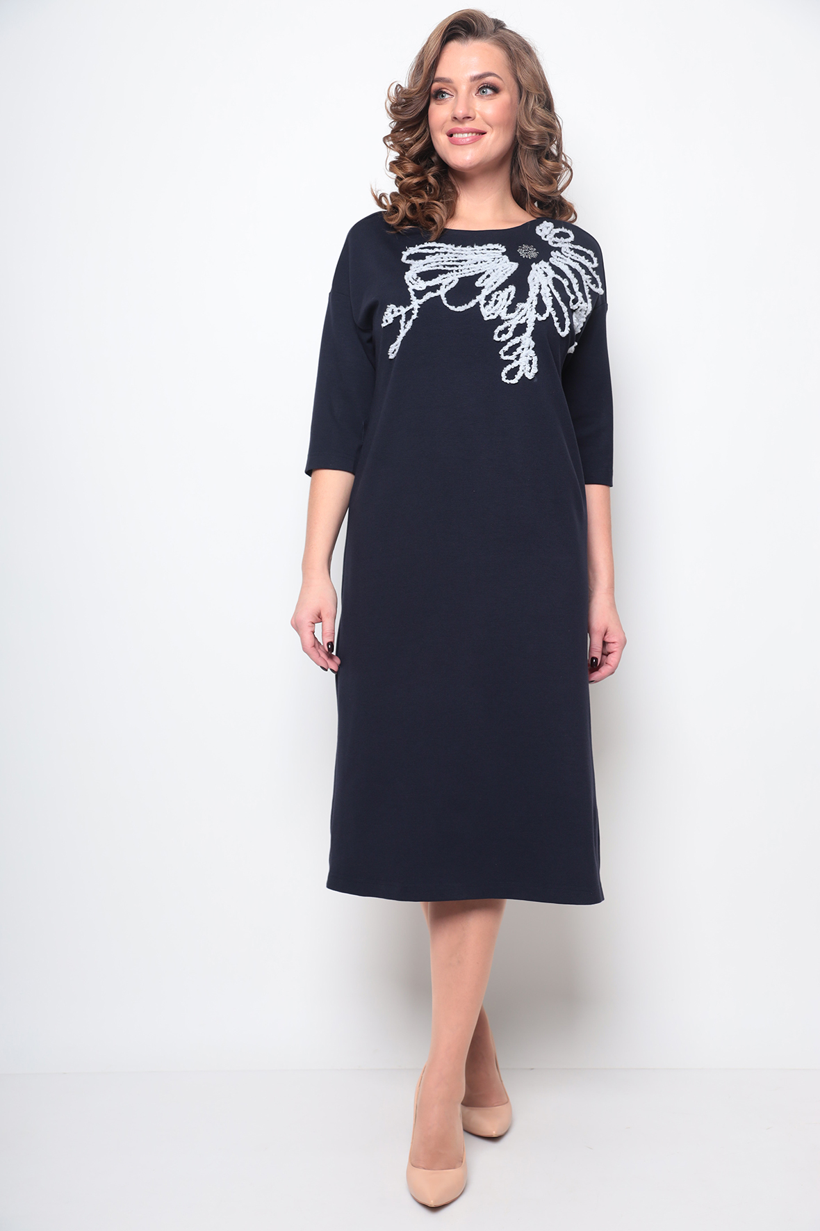 Платье трикотажное больших размеров — купить недорого оптом и в розницу ...