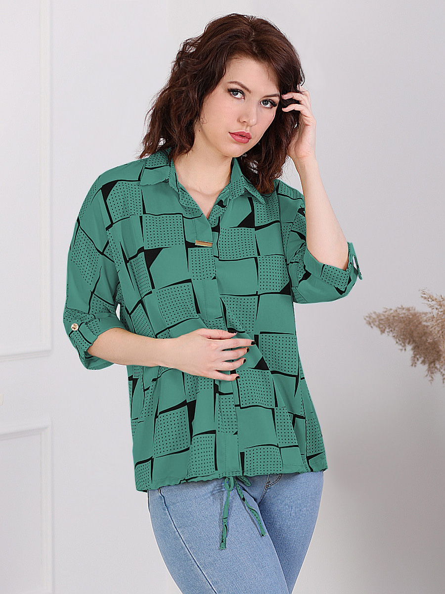 

2Г 7495.С2 Блуза+ брошь