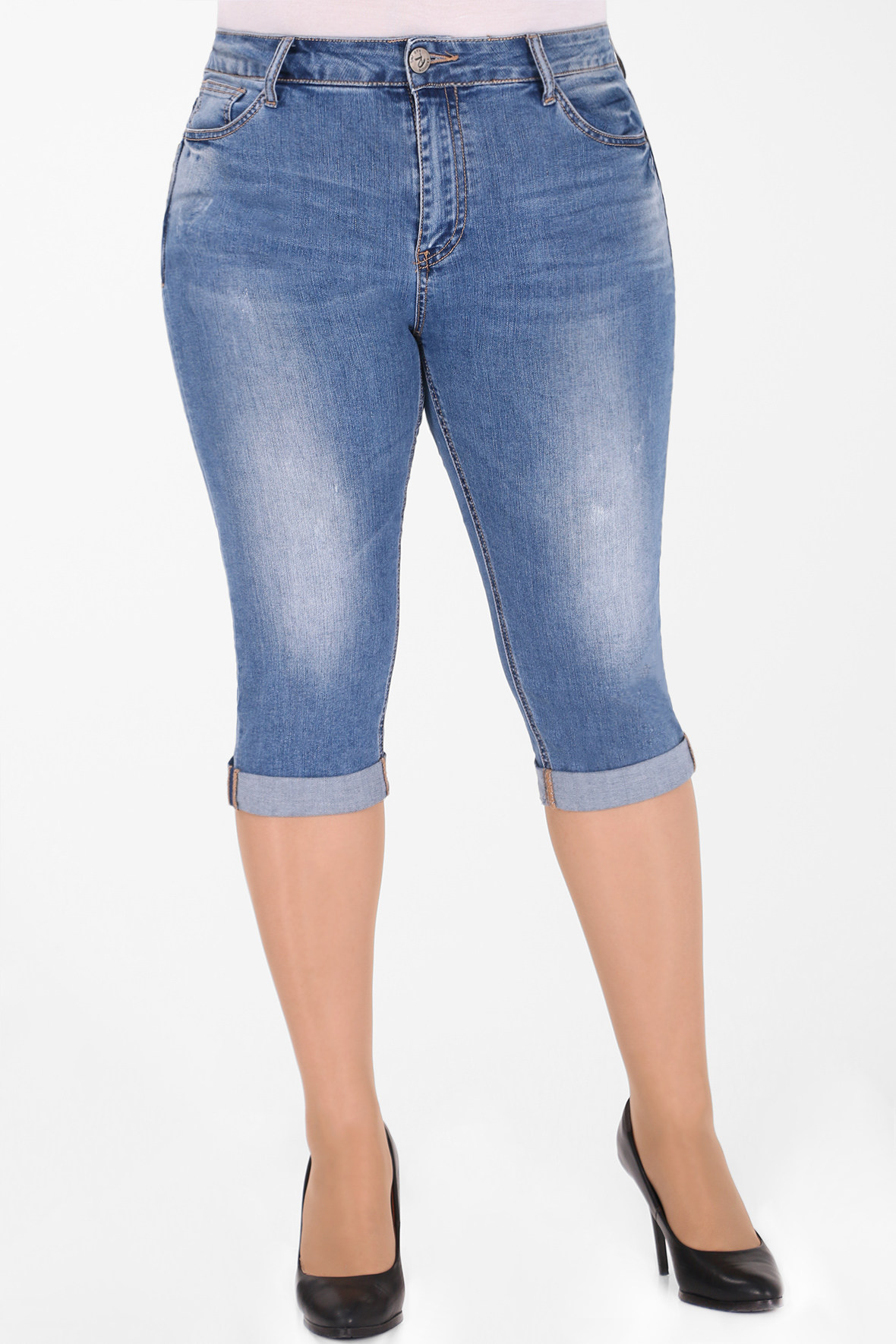 

М-12 750.С1 Капри джинсовые