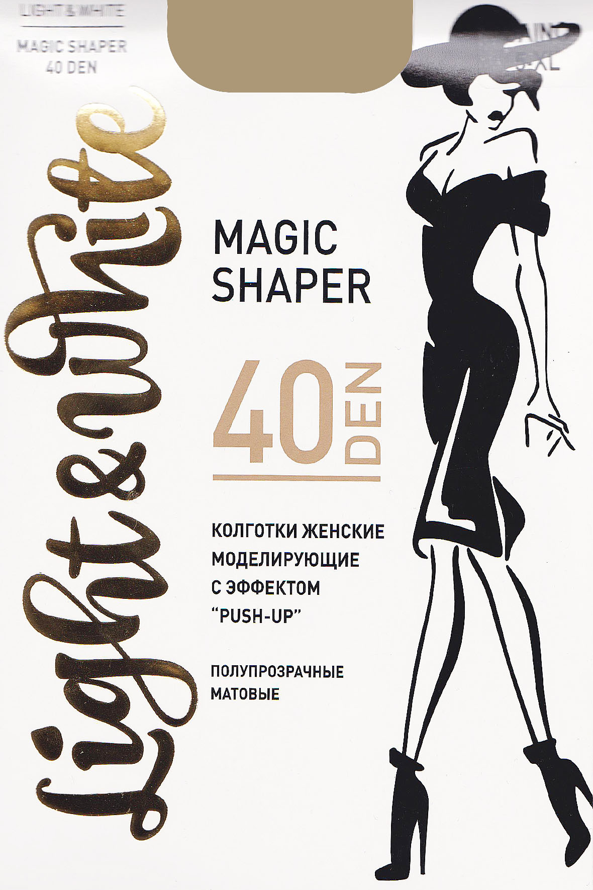 

LIGHT-WHITE MAGIC SHAPER 40.С3 Колготки