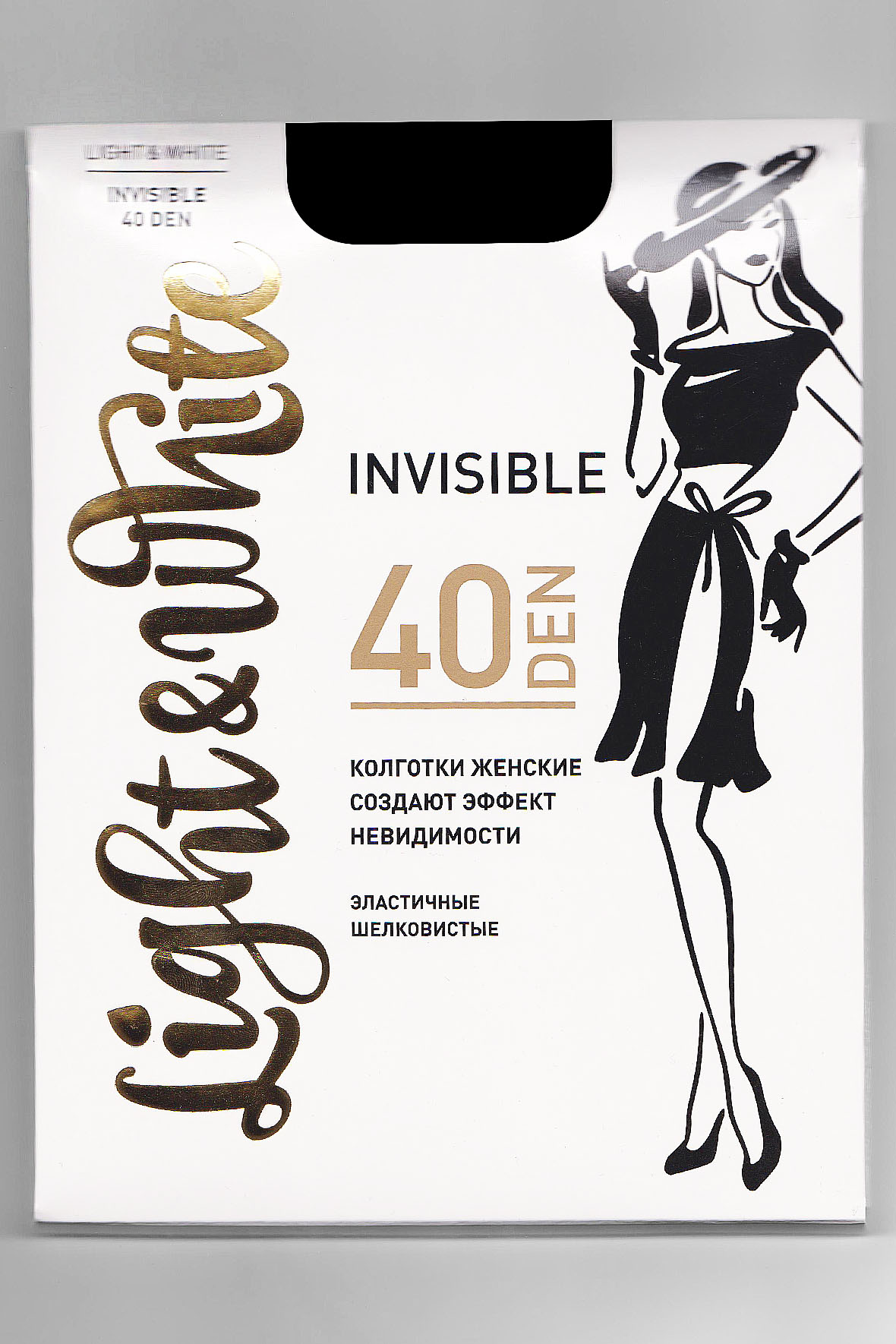 

LIGHT-WHITE INVISIBLE 40.С2 Колготки