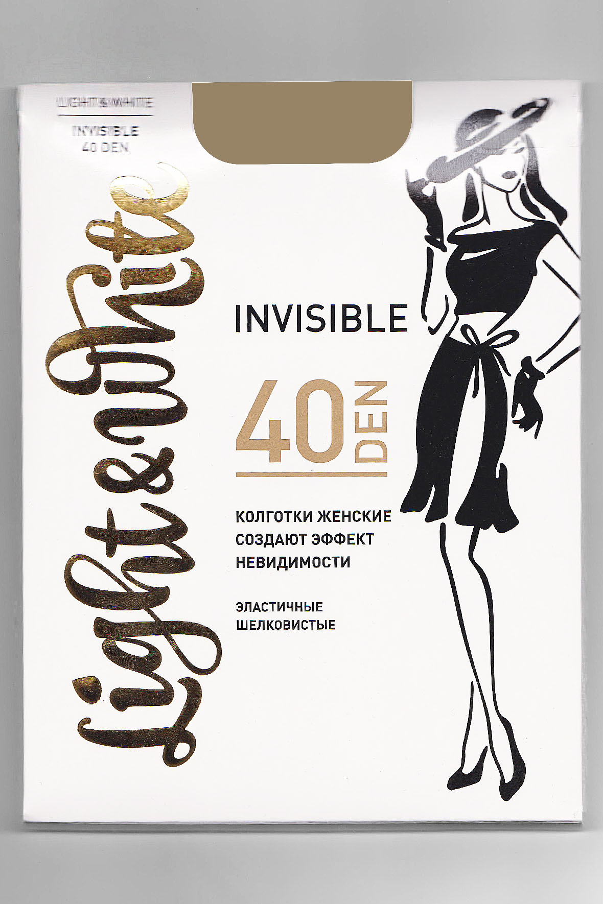 

LIGHT-WHITE INVISIBLE 40.С3 Колготки